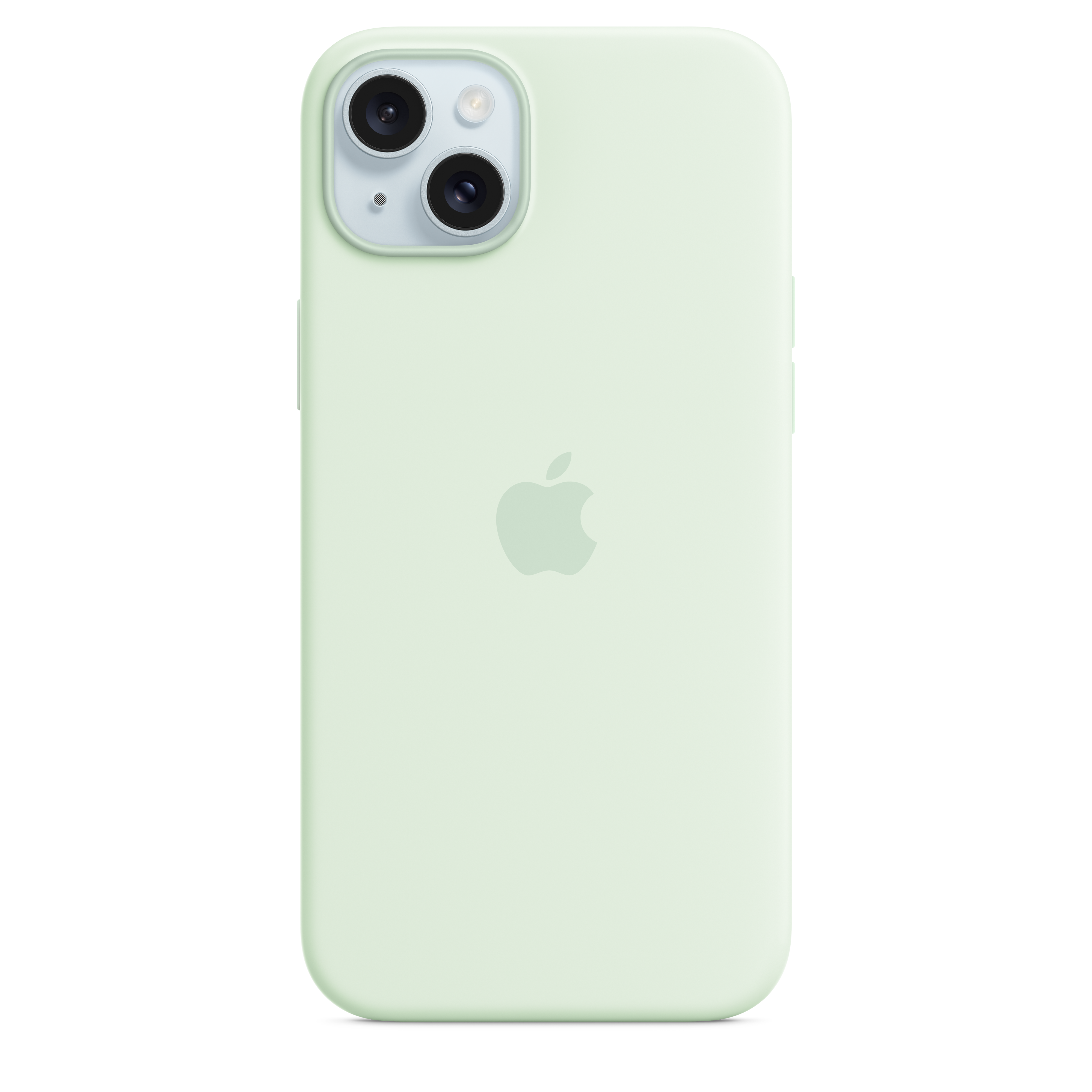 Silikonska maskica s MagSafe za iPhone 15 Plus - mekana menta