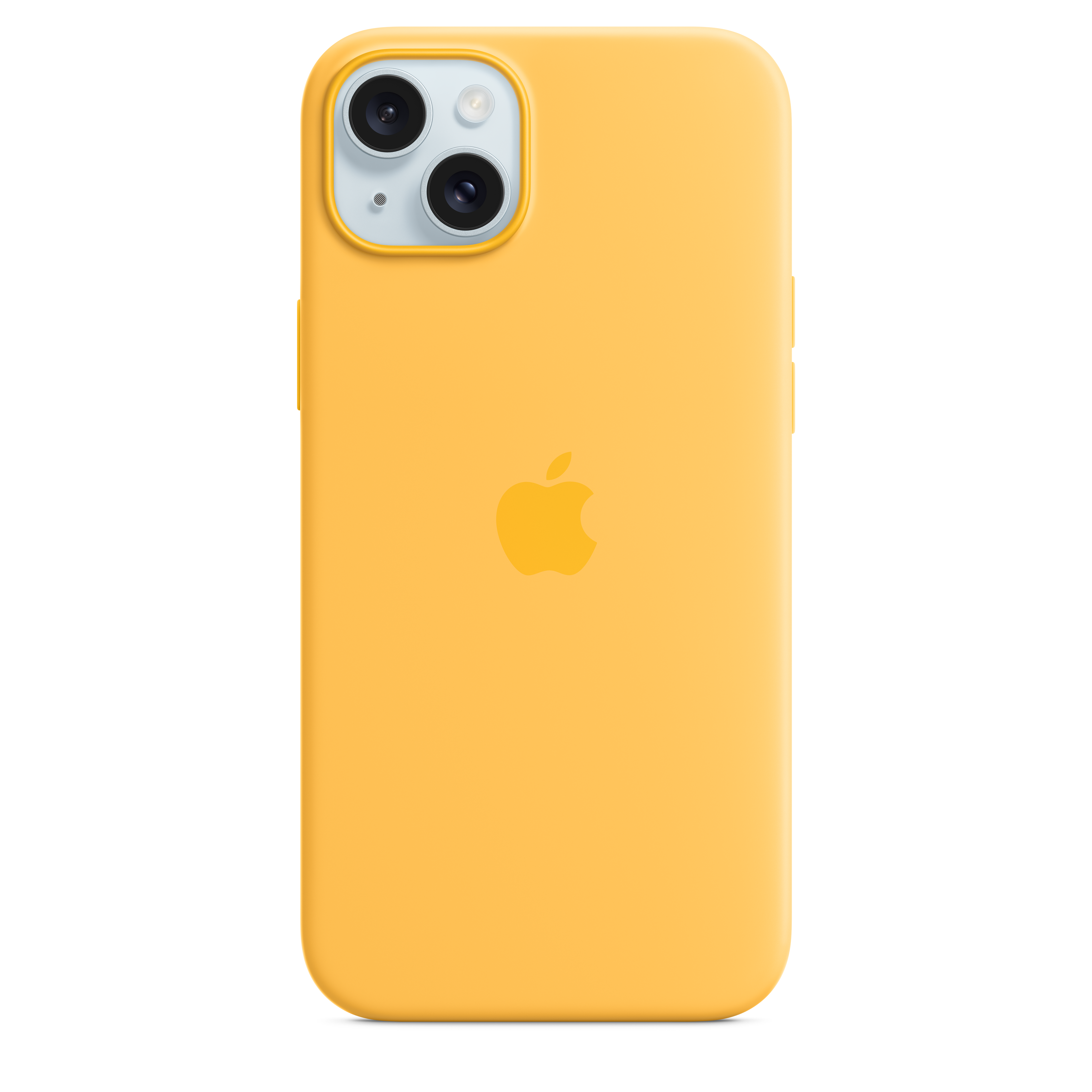 Silikonska maskica s MagSafe za iPhone 15 Plus - sunčano žuta