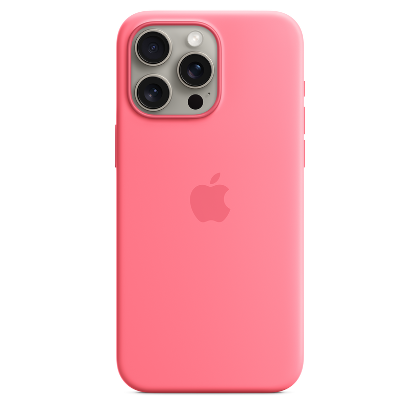 iPhone 15 Pro Max Silicone Case with MagSafe - Pink - iSTYLE HR