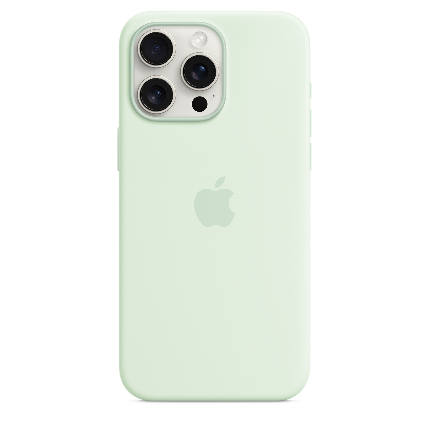 iPhone 15 Pro Max Silicone Case with MagSafe - Soft Mint - iSTYLE HR