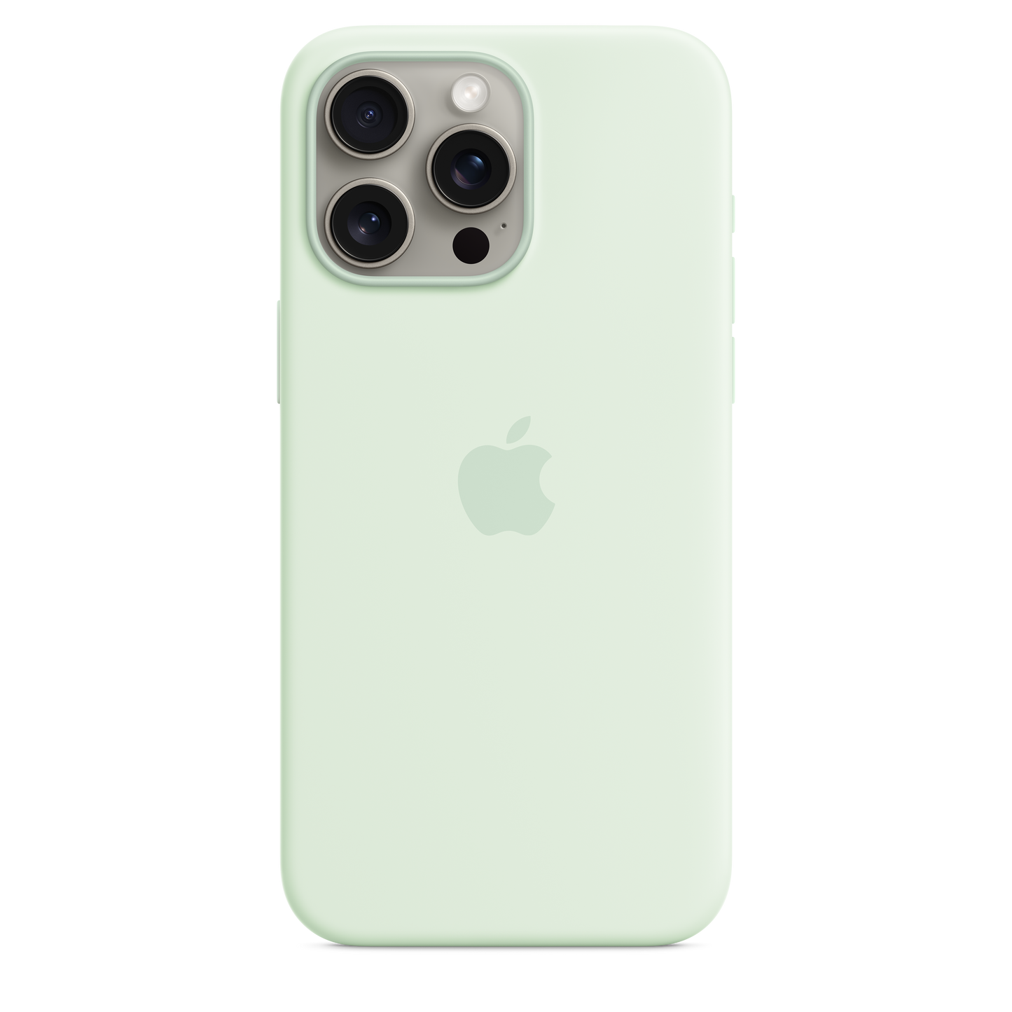 iPhone 15 Pro Max Silicone Case with MagSafe - Soft Mint - iSTYLE HR