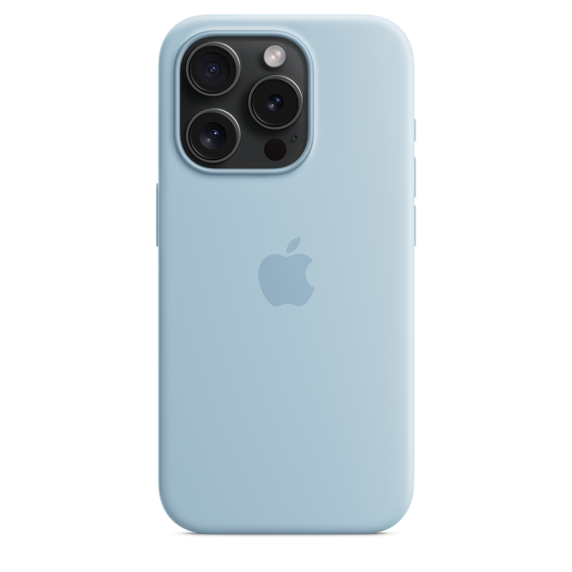 iPhone 15 Pro Silicone Case with MagSafe - Light Blue - iSTYLE HR