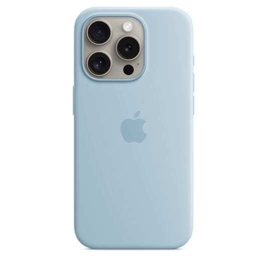 iPhone 15 Pro Silicone Case with MagSafe - Light Blue - iSTYLE HR