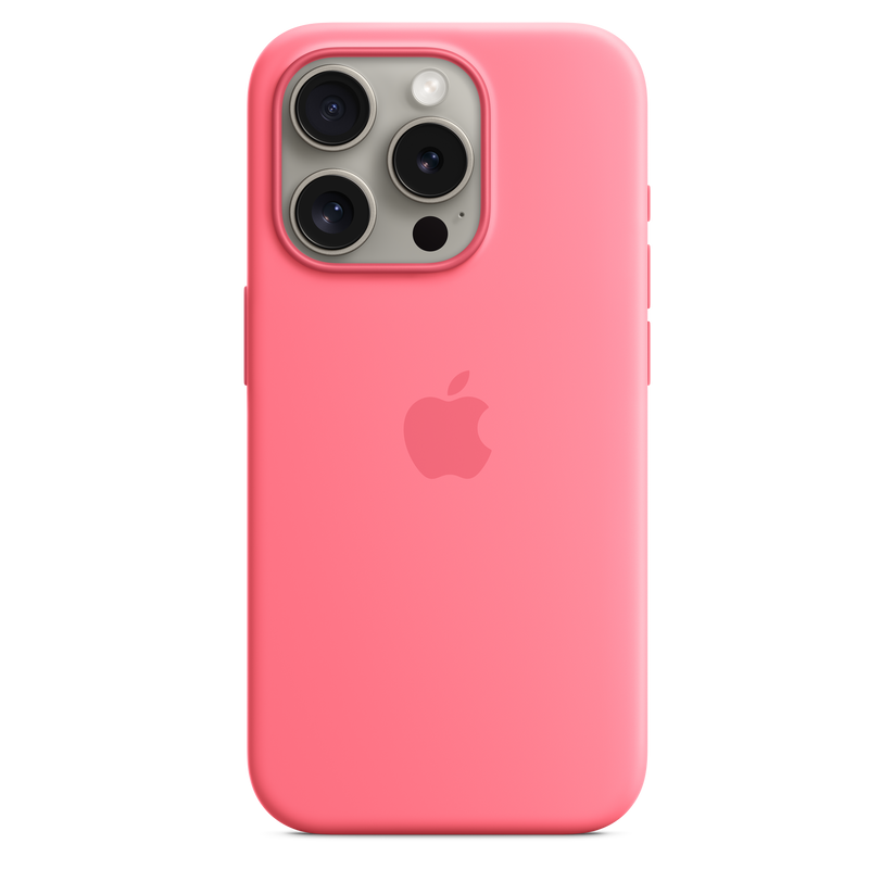 iPhone 15 Pro Silicone Case with MagSafe - Pink - iSTYLE HR