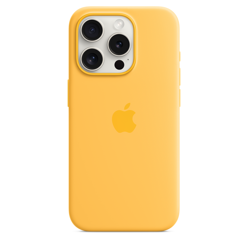 iPhone 15 Pro Silicone Case with MagSafe - Sunshine - iSTYLE HR