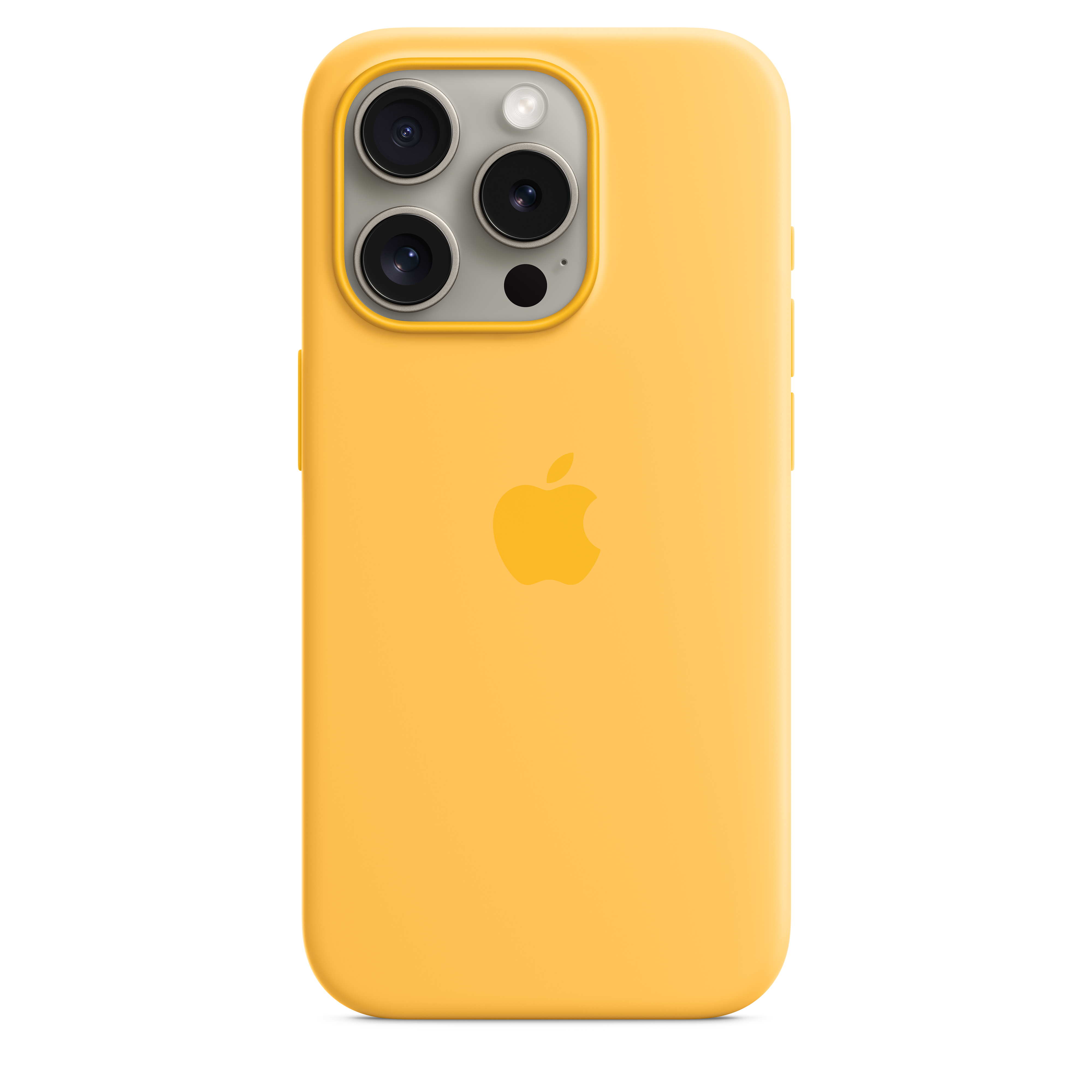 Silikonska maskica s MagSafe za iPhone 15 Pro - sunčano žuta