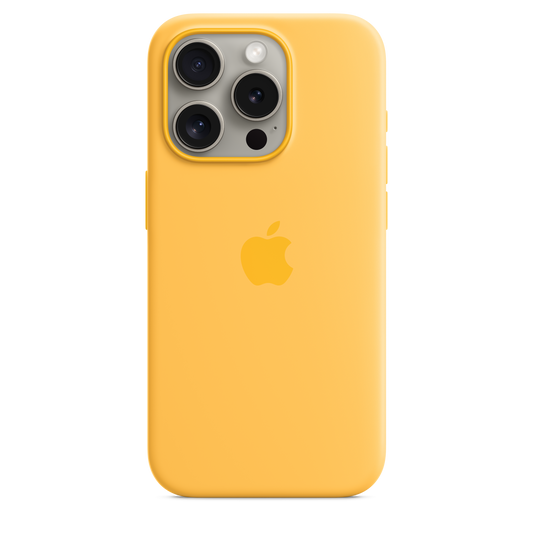 iPhone 15 Pro Silicone Case with MagSafe - Sunshine - iSTYLE HR