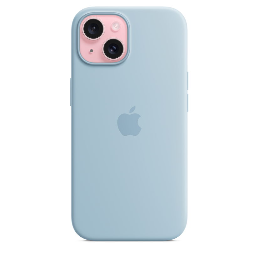 iPhone 15 Silicone Case with MagSafe - Light Blue - iSTYLE HR