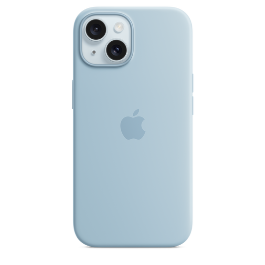 iPhone 15 Silicone Case with MagSafe - Light Blue - iSTYLE HR