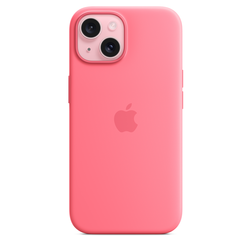 iPhone 15 Silicone Case with MagSafe - Pink - iSTYLE HR