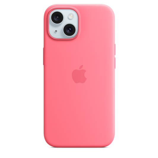 iPhone 15 Silicone Case with MagSafe - Pink - iSTYLE HR