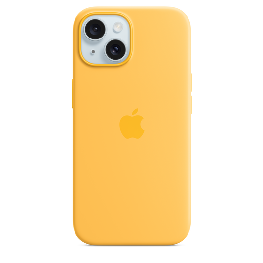 iPhone 15 Silicone Case with MagSafe - Sunshine - iSTYLE HR