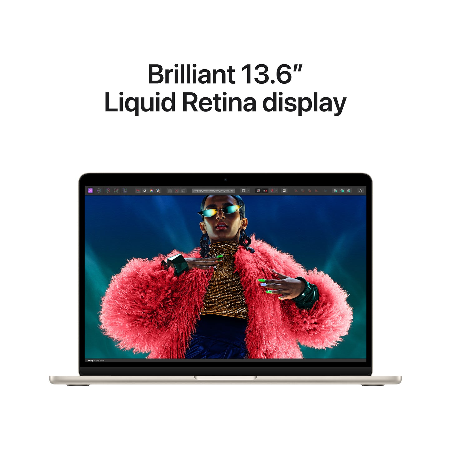 13-inch MacBook Air: Apple M3 chip with 8‑core CPU and 10‑core GPU, 512GB SSD - Starlight - iSTYLE HR