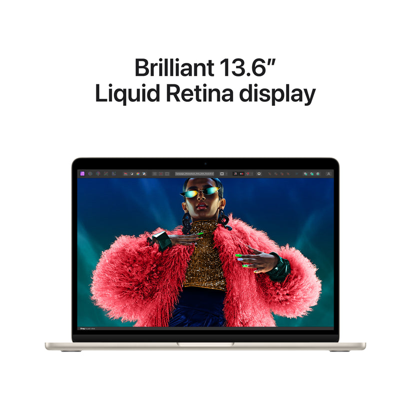 13-inch MacBook Air: Apple M3 chip with 8‑core CPU and 10‑core GPU, 512GB SSD - Starlight - iSTYLE HR