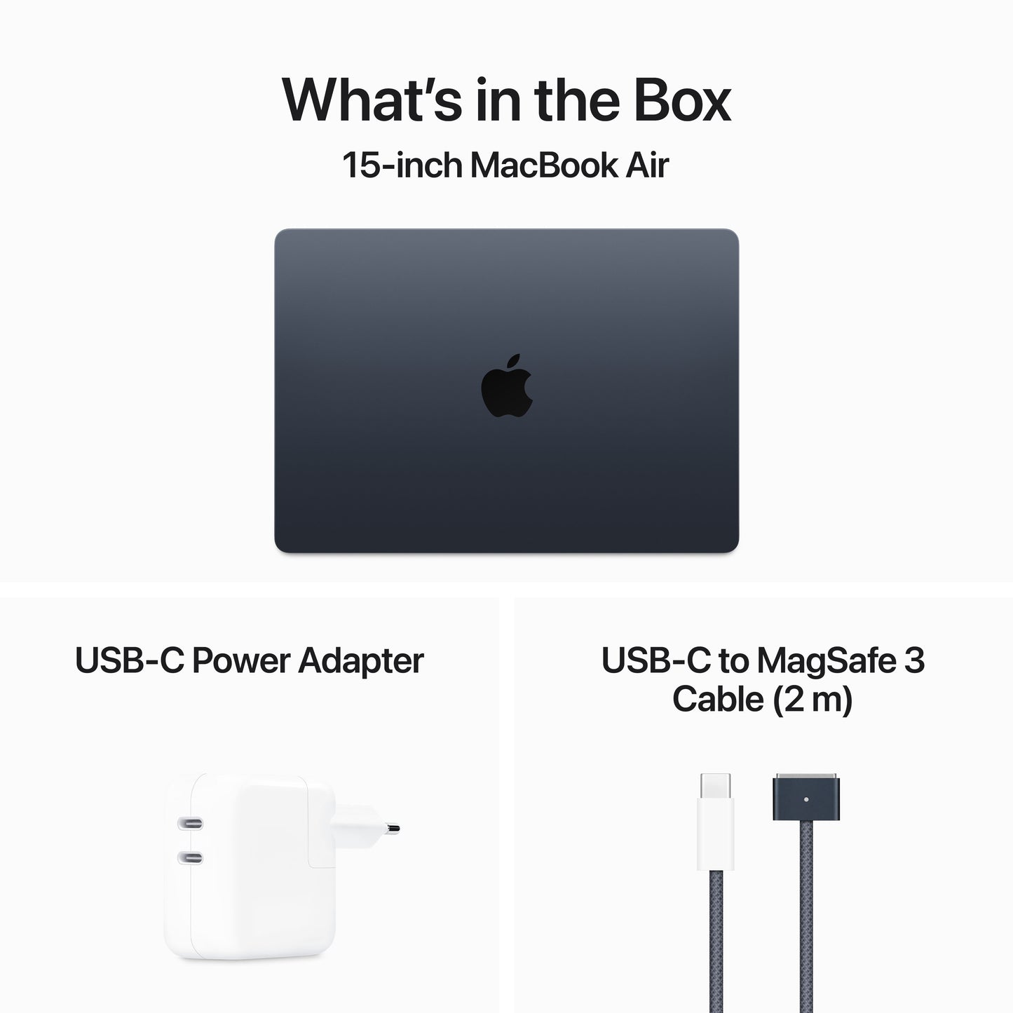 15-inch MacBook Air: Apple M3 chip with 8‑core CPU and 10‑core GPU, 512GB SSD - Midnight - iSTYLE HR