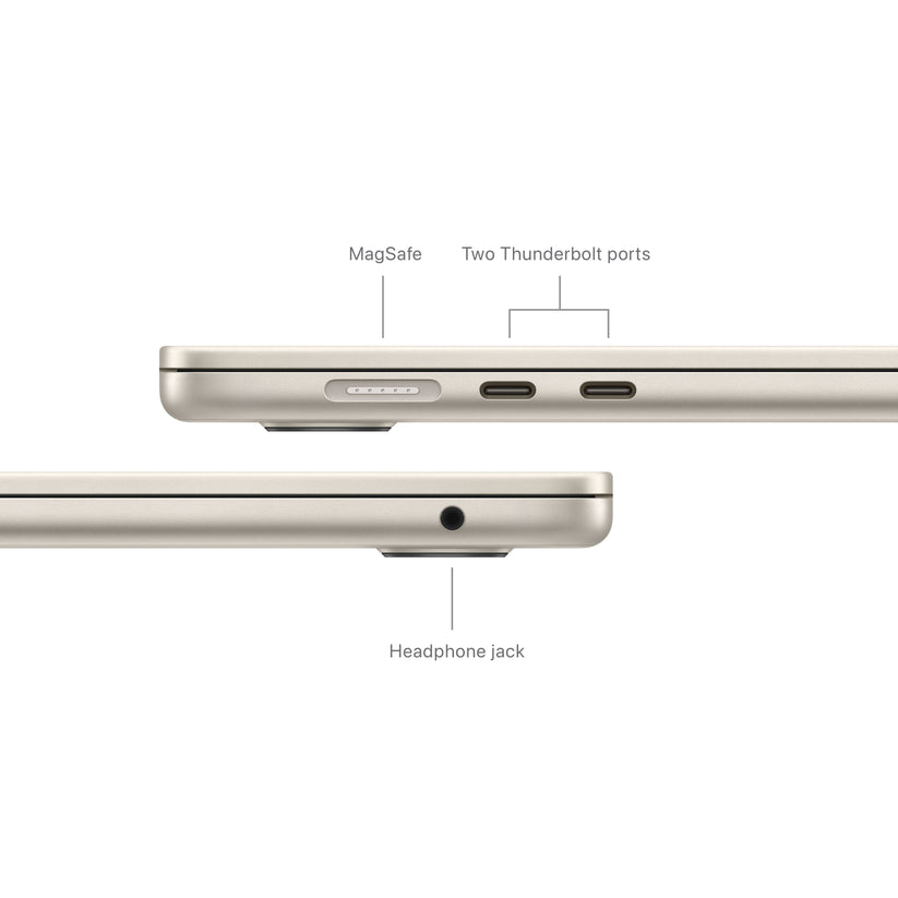 15-inch MacBook Air: Apple M3 chip with 8‑core CPU and 10‑core GPU, 256GB SSD - Starlight - iSTYLE HR