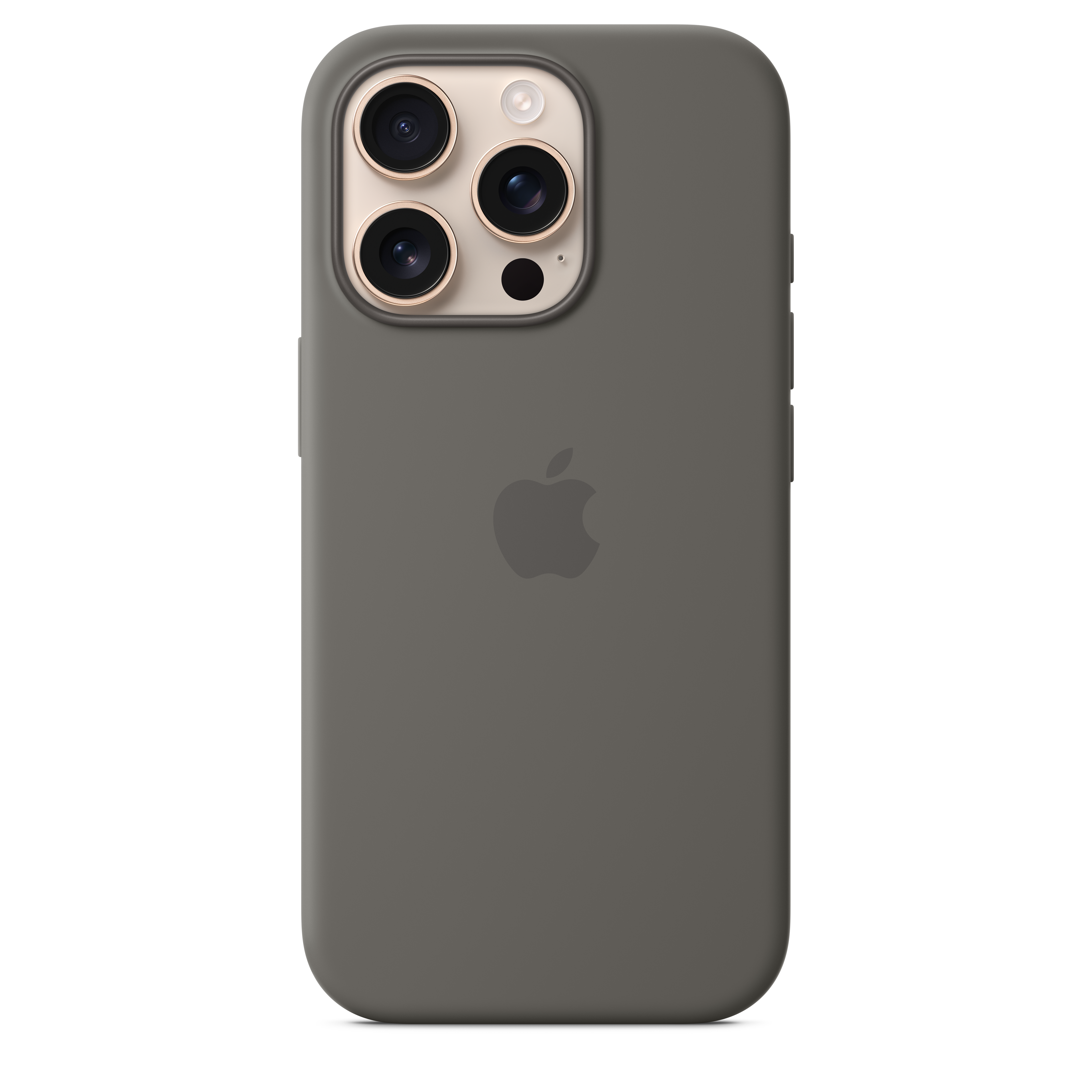 iPhone 16 Pro silikonska maska s MagSafe - kameno siva