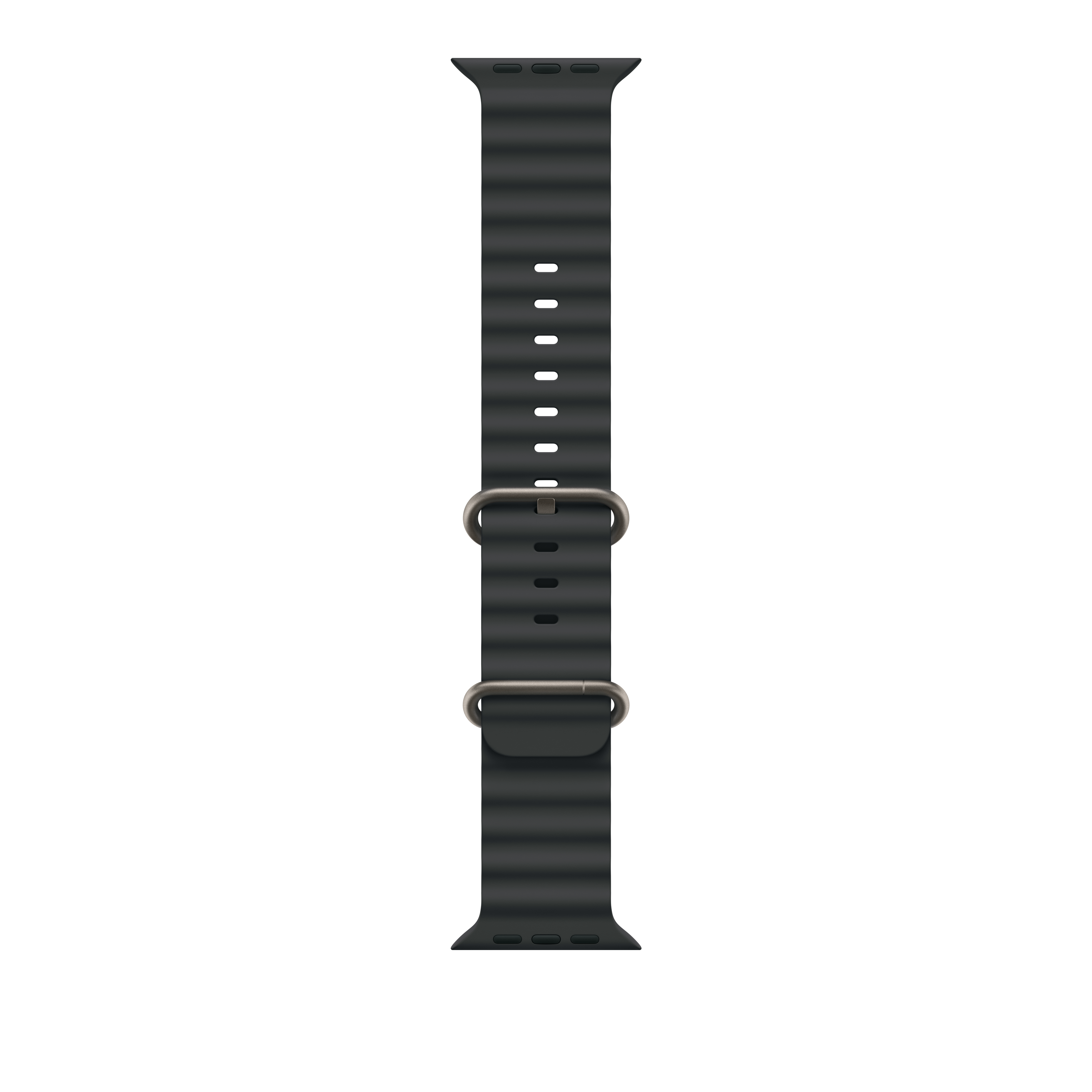 49 mm Ocean Band - prirodni titanij - crna