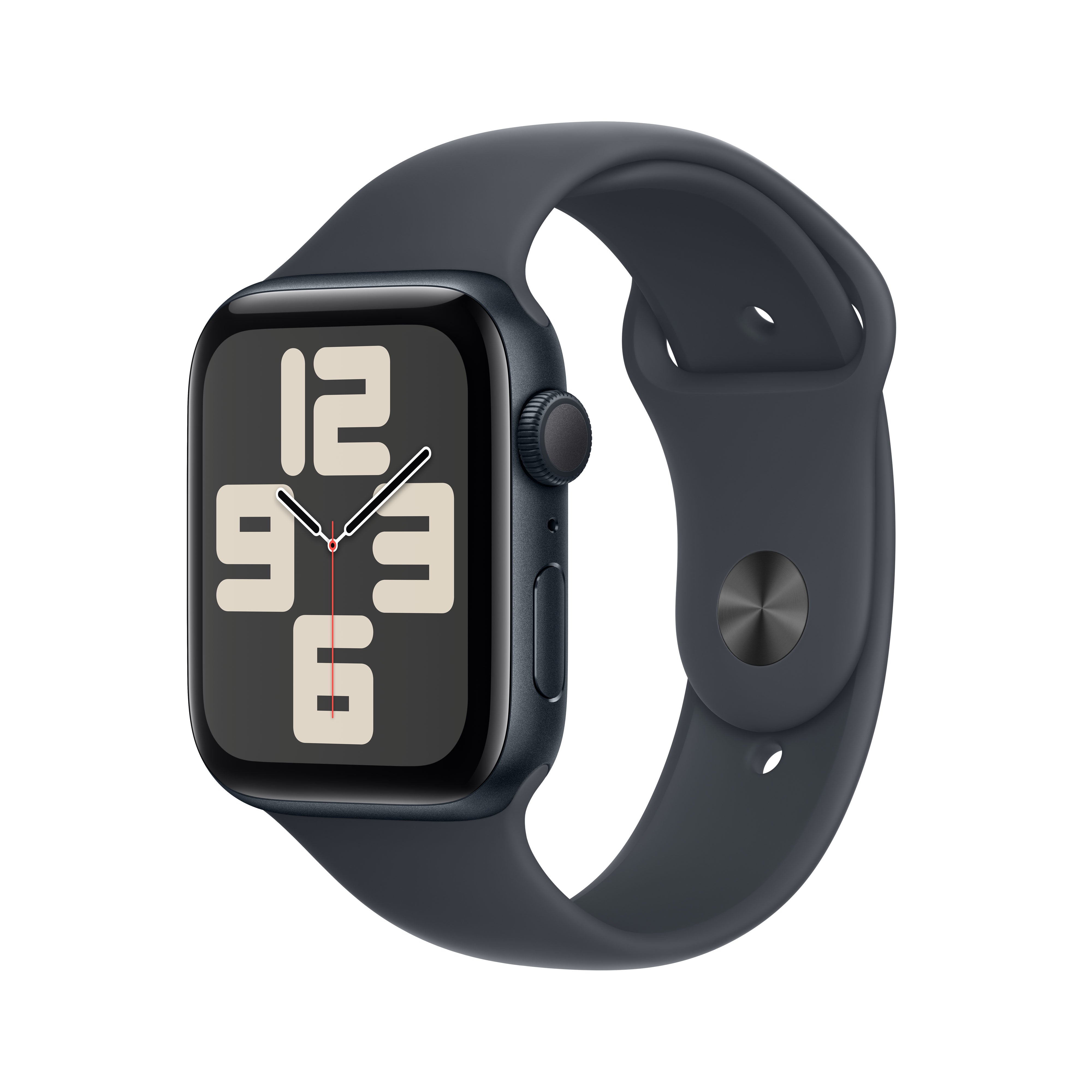 Apple Watch SE GPS 44 mm ponoćno aluminijsko kućište sa ponoćnim Sport Band-om M/L