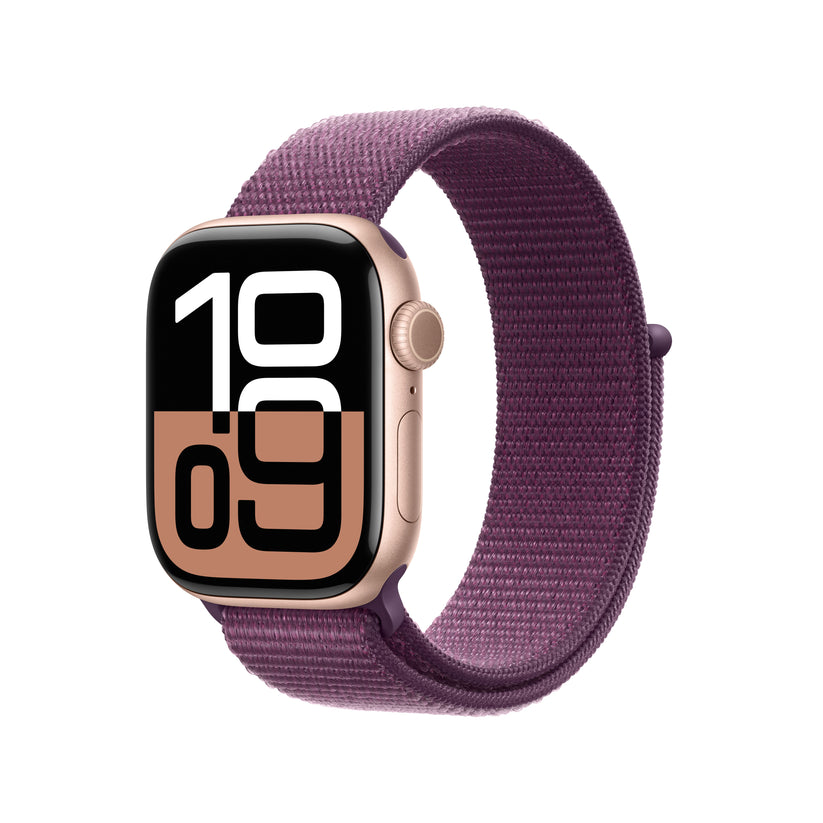 Apple_Watch_Series_10_42mm_GPS_Rose_Gold_Aluminum_Sport_Loop_Plum_PDP_Image_Position_1__WWEN