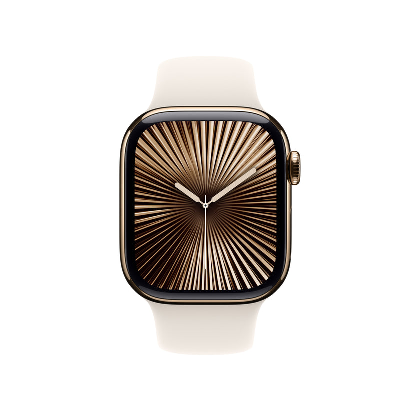 Apple_Watch_Series_10_42mm_LTE_Gold_Titanium_Sport_Band_Starlight_PDP_Image_Position_2__WWEN