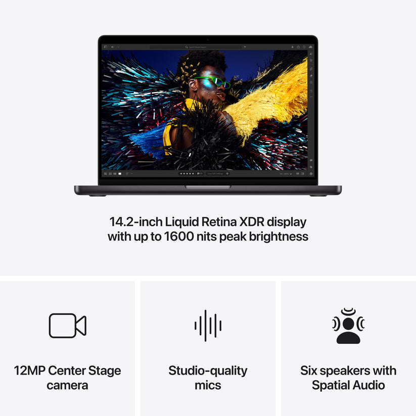 14-inch MacBook Pro: Apple M4 Max chip with 14‑core CPU and 32‑core GPU, 1TB SSD - Space Black - iSTYLE.hr