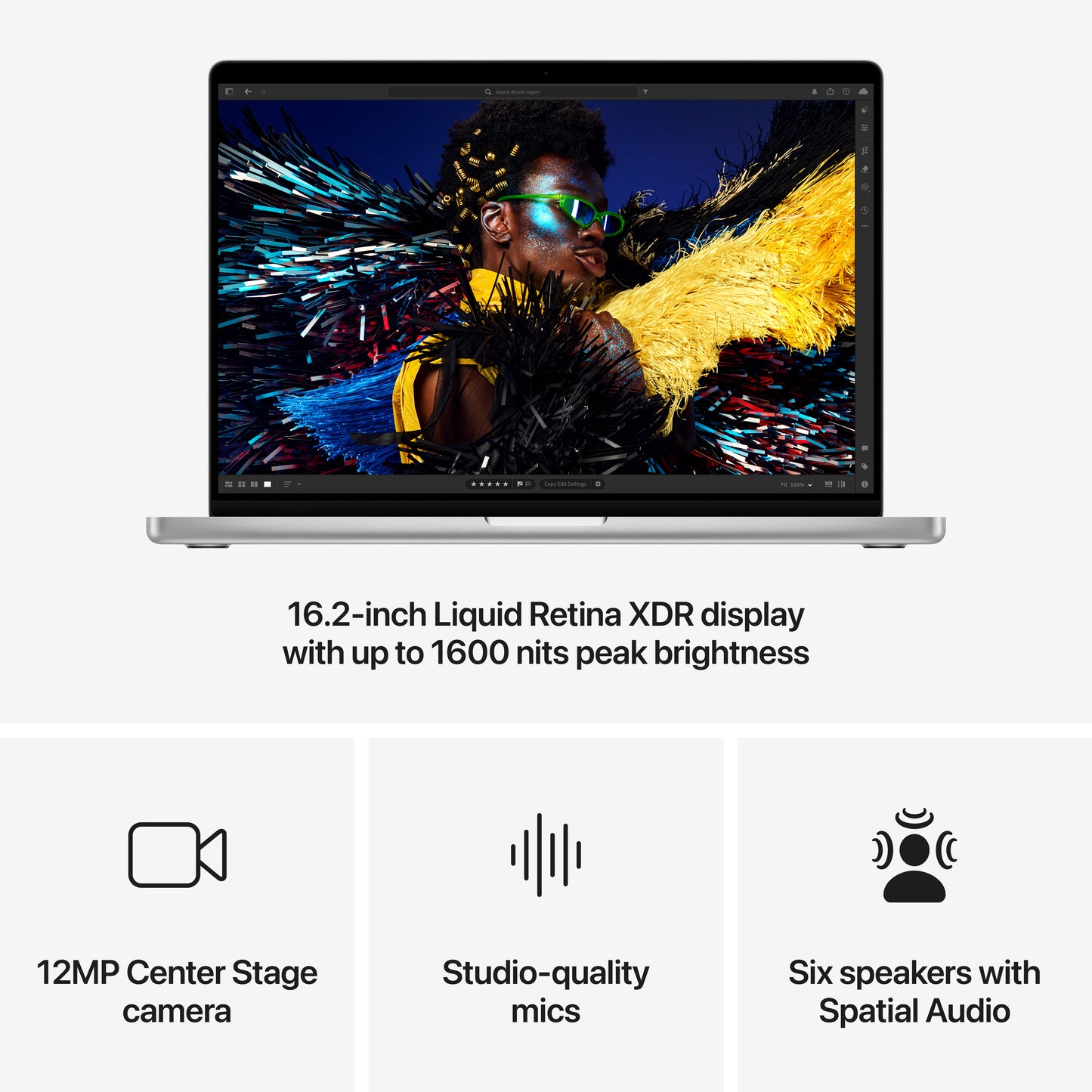 16-inch MacBook Pro: Apple M4 Max chip with 16‑core CPU and 40‑core GPU, 1TB SSD - Silver - iSTYLE.hr