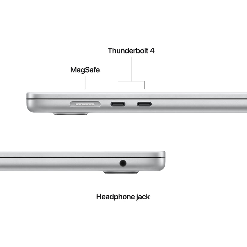 15-inch MacBook Air: Apple M4 chip with 10-core CPU and 10-core GPU, 256GB SSD - Silver - iSTYLE.hr