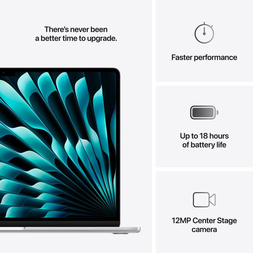 15-inch MacBook Air: Apple M4 chip with 10-core CPU and 10-core GPU, 512GB SSD - Silver - iSTYLE.hr
