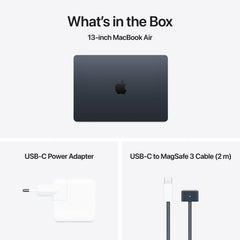 MacBook Air 13 CTO: Čip M4 s 10-jezgrenim CPU i 10-jezgrenim GPU, 256 GB SSD, 24 GB RAM, Hrvatski - Ponoćna