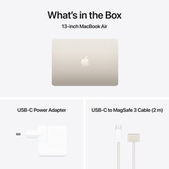 MacBook Air 13 CTO: Čip M4 s 10-jezgrenim CPU i 10-jezgrenim GPU, 256 GB SSD, 24 GB RAM, Hrvatski - Zvjezdana