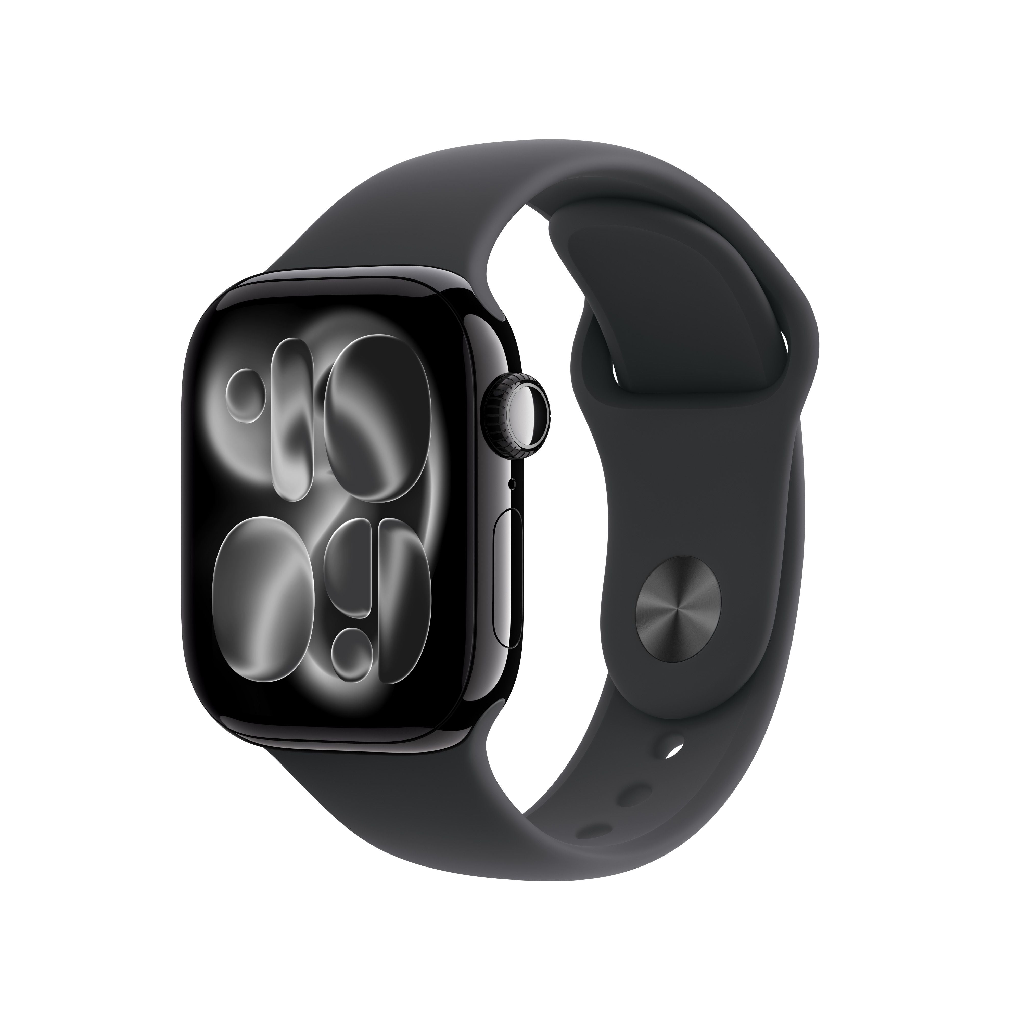 Apple Watch Series 11 GPS 42 mm mlazno crno aluminijsko kućište s crnim Sport Band-om S/M