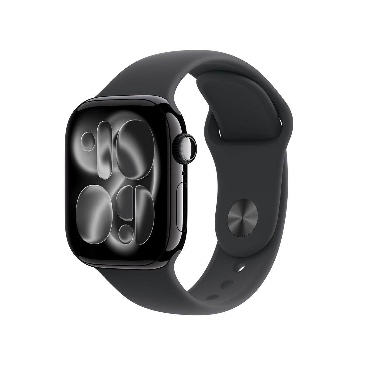 Apple Watch Series 11 GPS 42 mm mlazno crno aluminijsko kućište s crnim Sport Band-om S/M