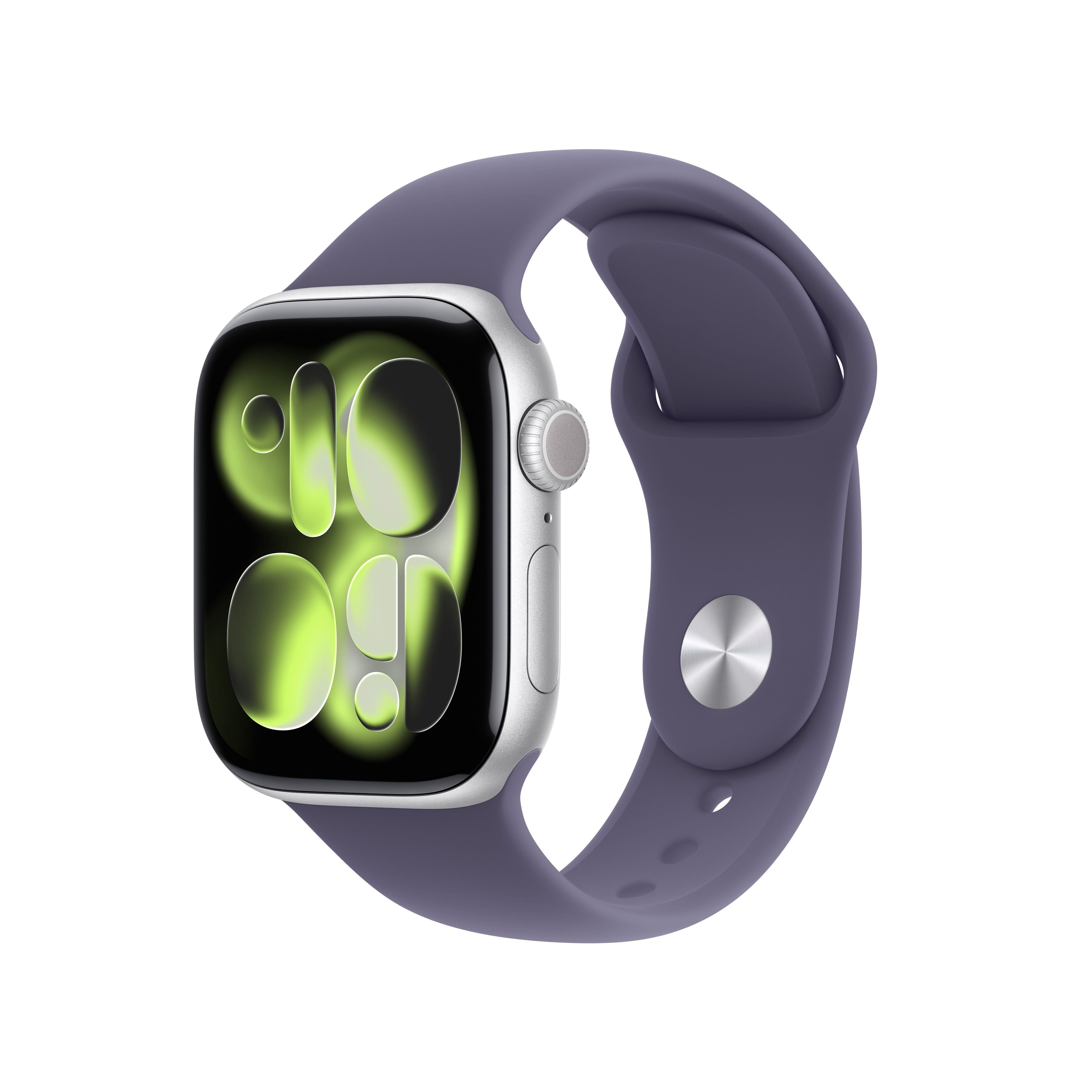 Apple OpenBox Watch Series 11 GPS 42 mm srebrno aluminijsko kućište s Sport Band-om boje ljubičaste magle S/M