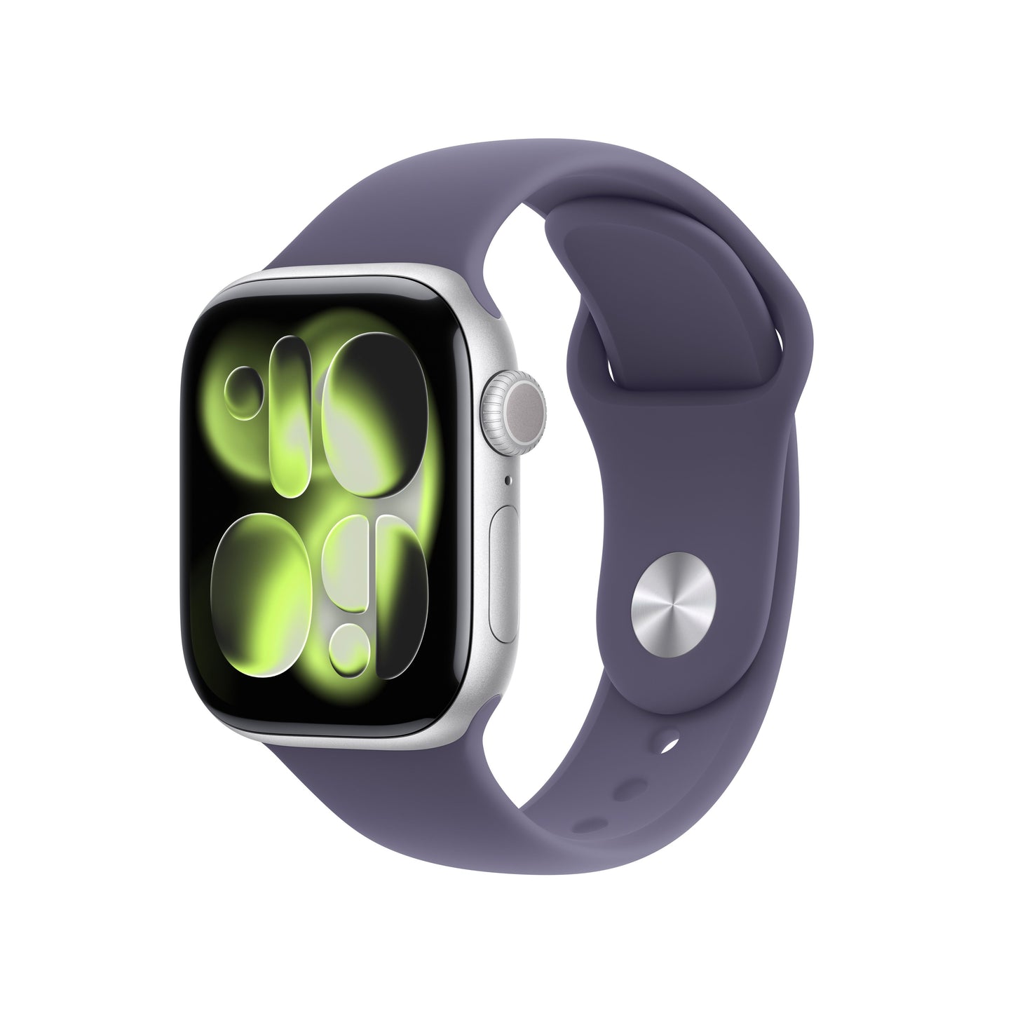 Apple Watch Series 11 GPS + Cellular 42mm Silver Aluminium Case with Purple Fog Sport Band - S/M - iSTYLE.hr