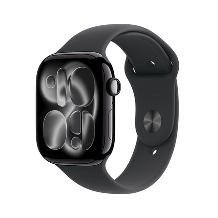 Apple Watch Series 11 GPS 46 mm mlazno crno aluminijsko kućište s crnim Sport Band-om - M/L