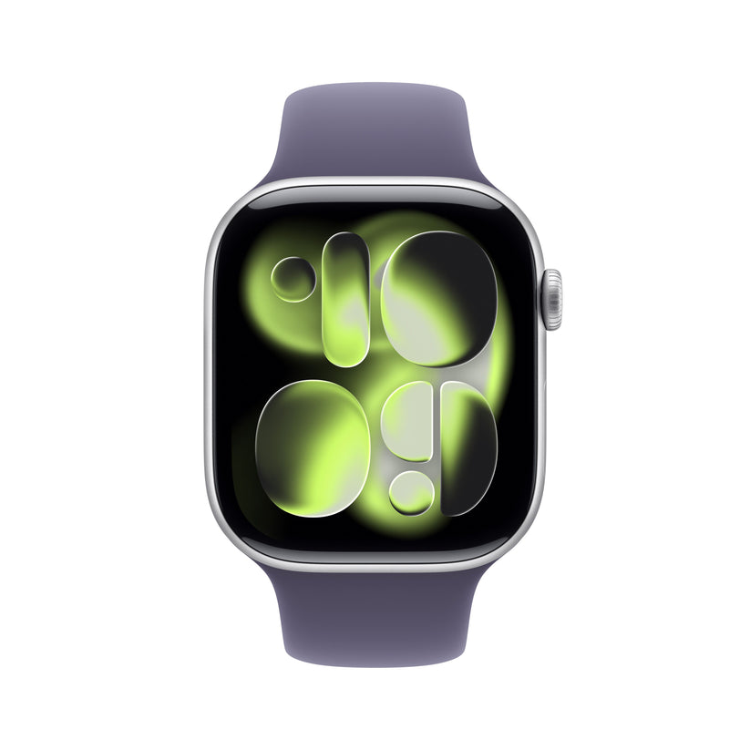 Apple Watch Series 11 GPS 46mm Silver Aluminium Case with Purple Fog Sport Band - S/M - iSTYLE.hr
