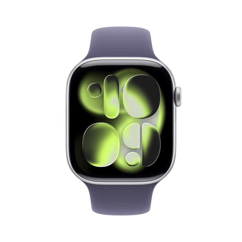 Apple Watch Series 11 GPS + Cellular 46mm Silver Aluminium Case with Purple Fog Sport Band - M/L - iSTYLE.hr