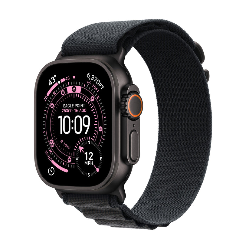 Apple Watch Ultra 3 GPS + Cellular 49mm Black Titanium Case with Black Alpine Loop - Large - iSTYLE.hr