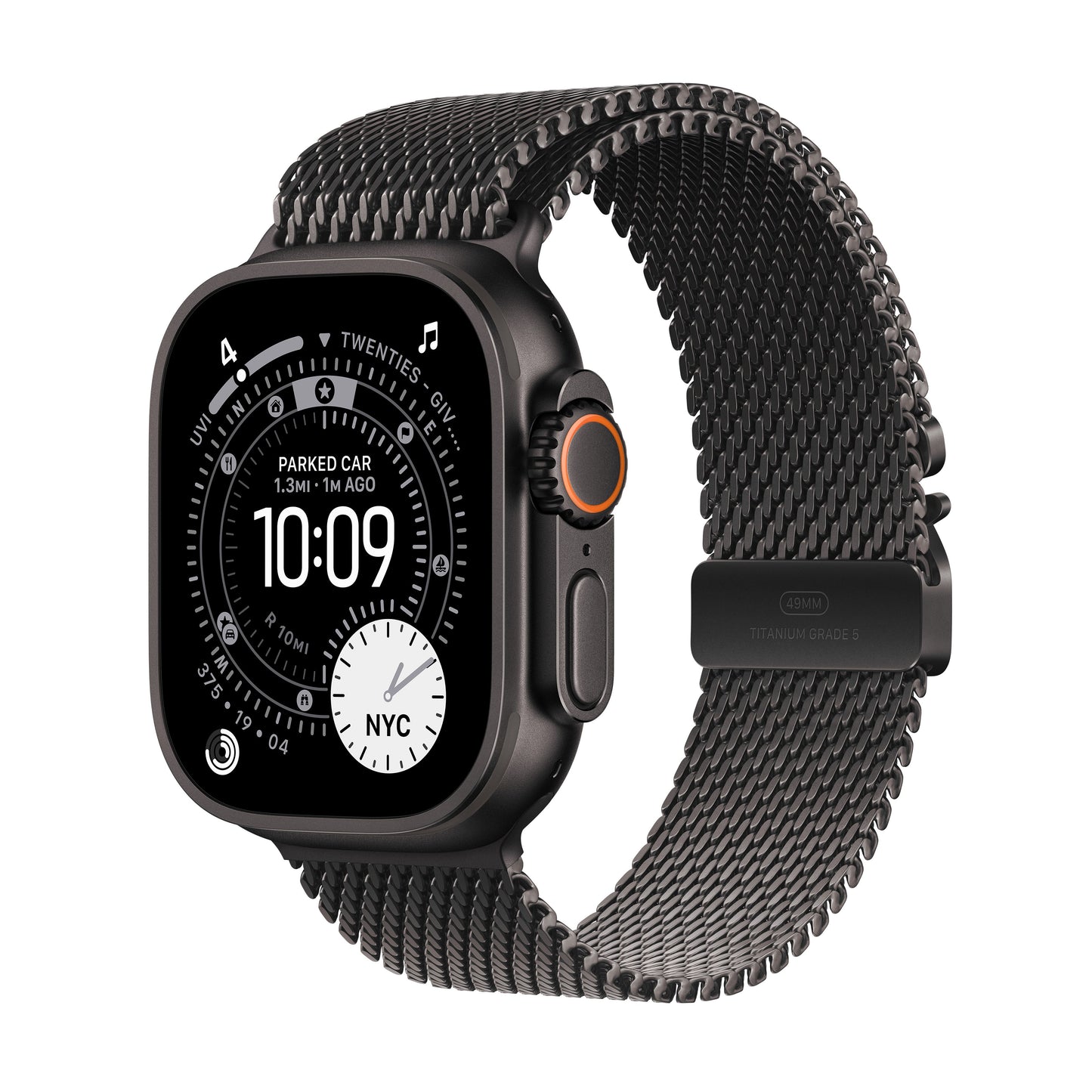 Apple Watch Ultra 3 GPS + Cellular 49mm Black Titanium Case with Black Titanium Milanese Loop - Large - iSTYLE.hr