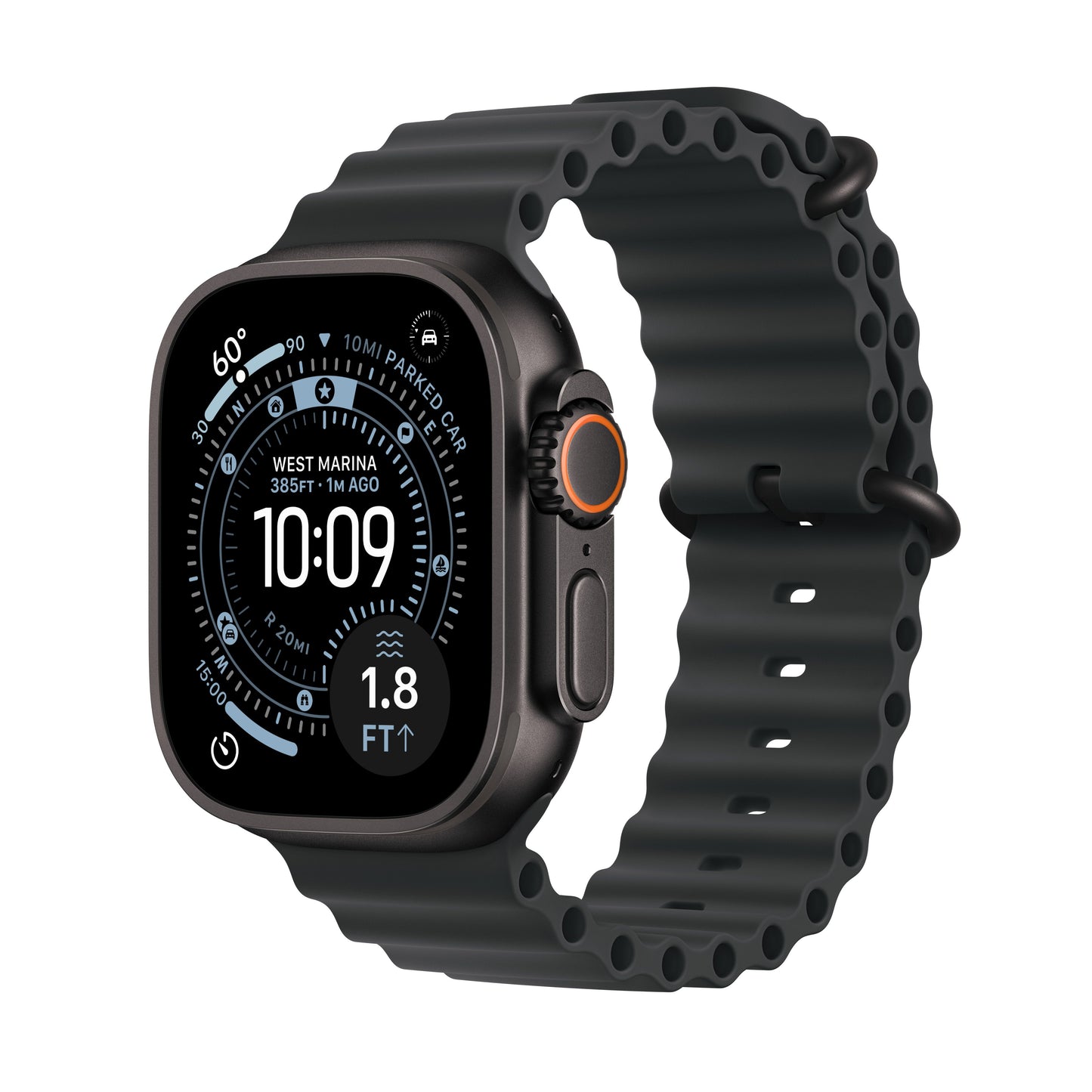 Apple Watch Ultra 3 GPS + Cellular 49mm Black Titanium Case with Black Ocean Band - iSTYLE.hr