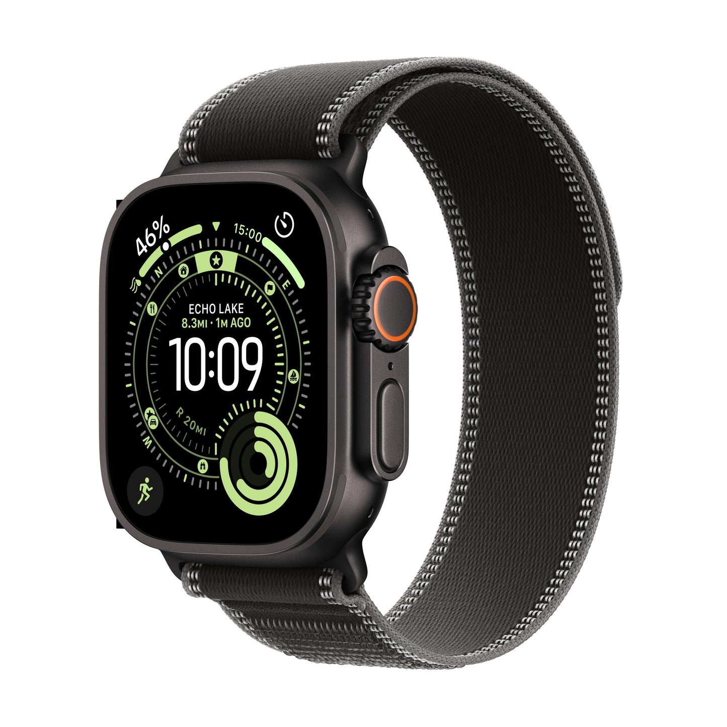 Apple Watch Ultra 3 GPS + Cellular 49mm Black Titanium Case with Black/Charcoal Trail Loop - M/L - iSTYLE.hr