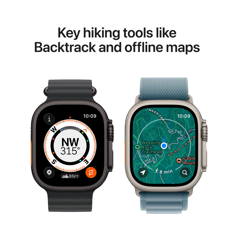 Apple Watch Ultra 3 GPS + Cellular 49mm Black Titanium Case with Black/Charcoal Trail Loop - M/L - iSTYLE.hr