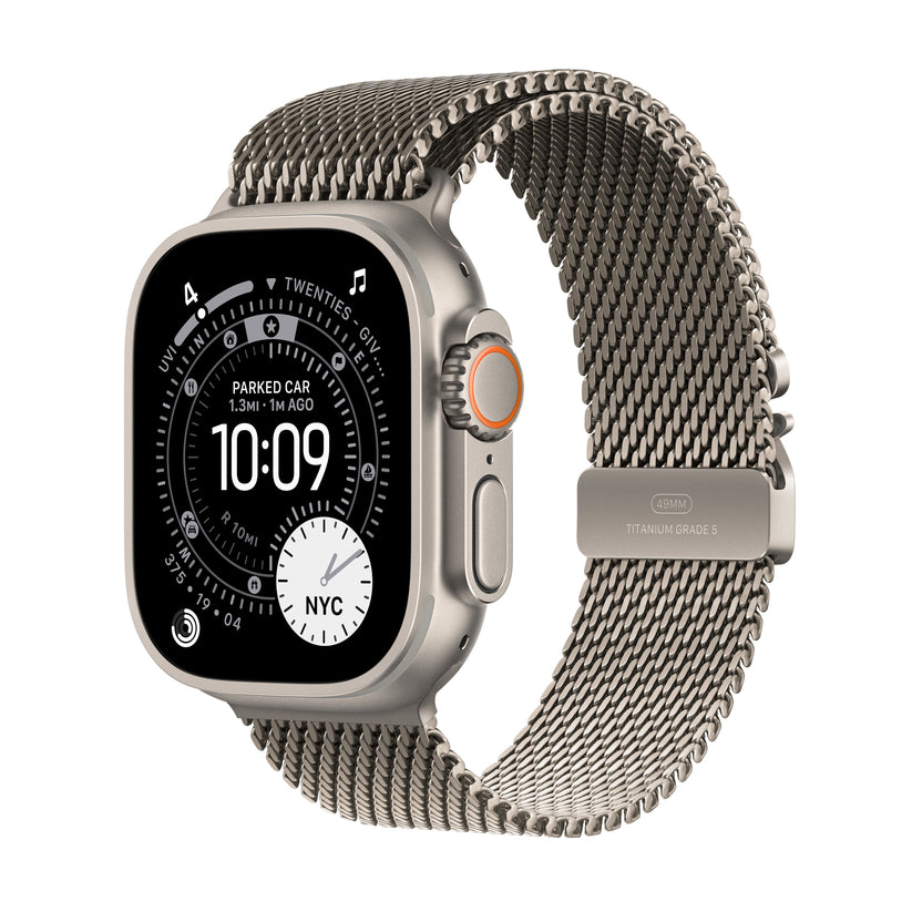 Apple Watch Ultra 3 GPS + Cellular 49mm Natural Titanium Case with Natural Titanium Milanese Loop - Large - iSTYLE.hr