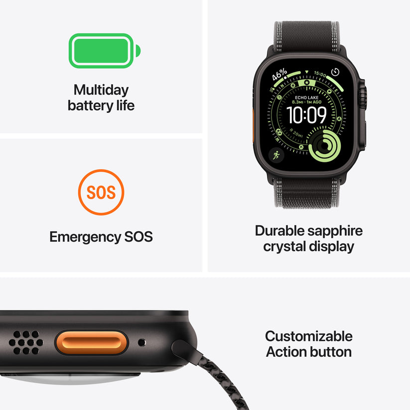 Apple Watch Ultra 3 GPS + Cellular 49mm Natural Titanium Case with Natural Titanium Milanese Loop - Large - iSTYLE.hr