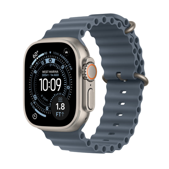 Apple Watch Ultra 3 GPS + Cellular 49mm Natural Titanium Case with Anchor Blue Ocean Band - iSTYLE.hr