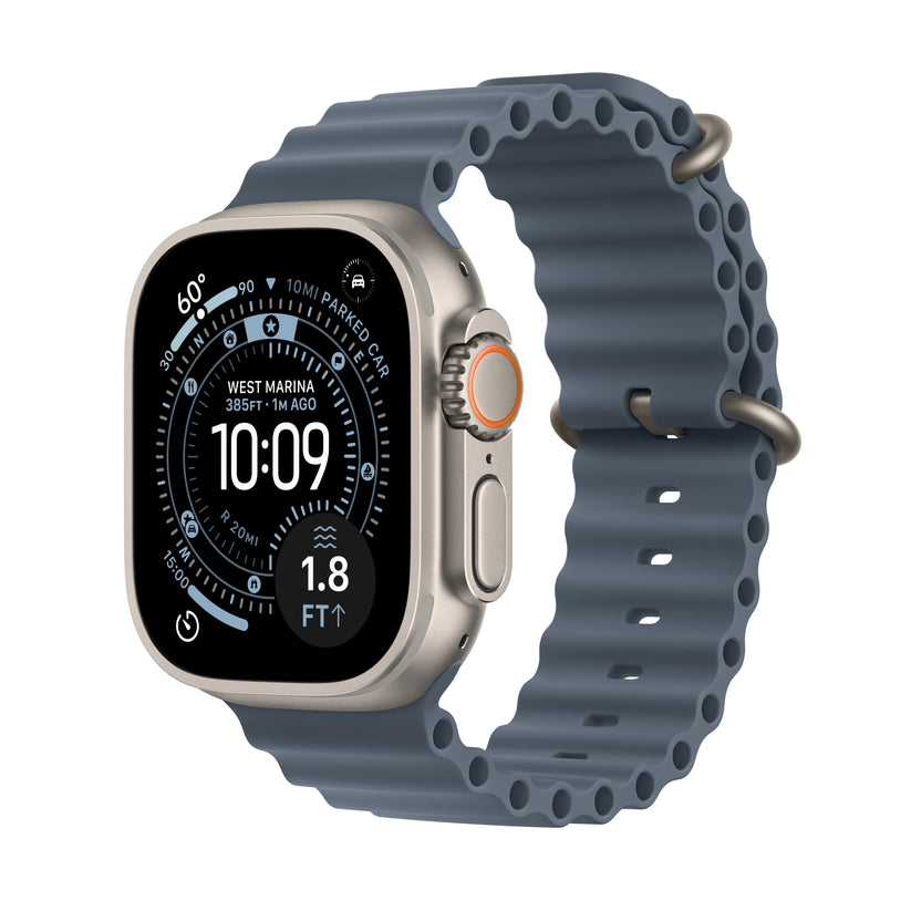 Apple Watch Ultra 3 GPS + Cellular 49mm Natural Titanium Case with Anchor Blue Ocean Band - iSTYLE.hr