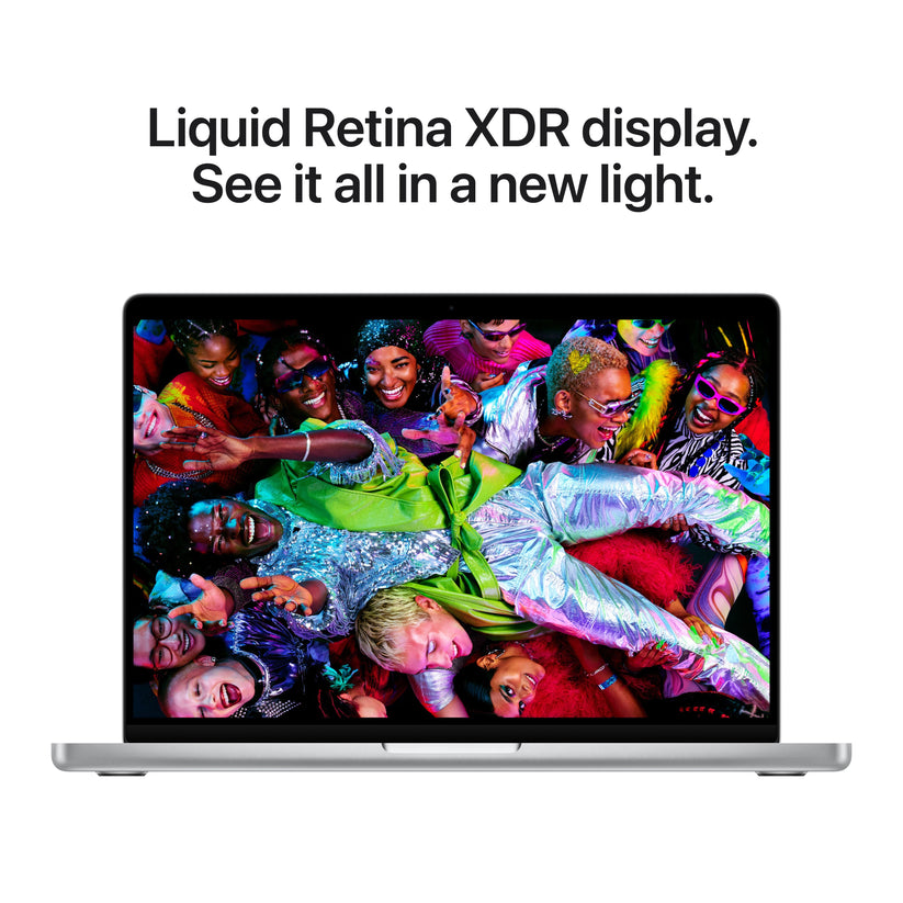 MacBook Pro 14 CTO: Čip M5 s 10-jezgrenim CPU i 10-jezgrenim GPU, 2 TB SSD, 32 GB RAM, Nanotekstura, Hrvatski - Srebrna