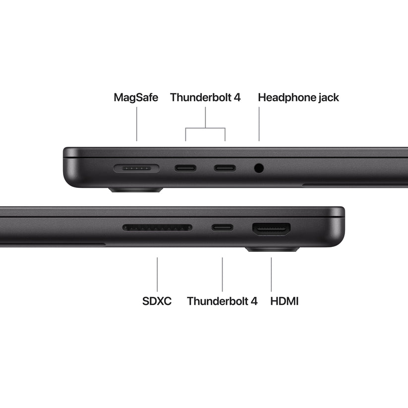 MacBook Pro 14 CTO: Čip M5 s 10-jezgrenim CPU i 10-jezgrenim GPU, 512 GB SSD, 16 GB RAM, Nanotekstura, Engleska - Svemirki crna