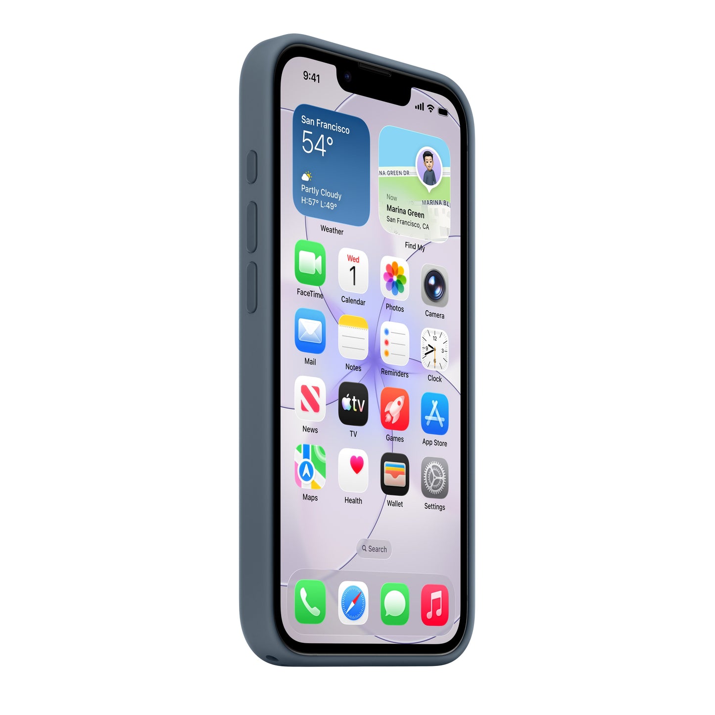 iPhone 17e Silicone Case with MagSafe – Anchor Blue - iSTYLE.hr